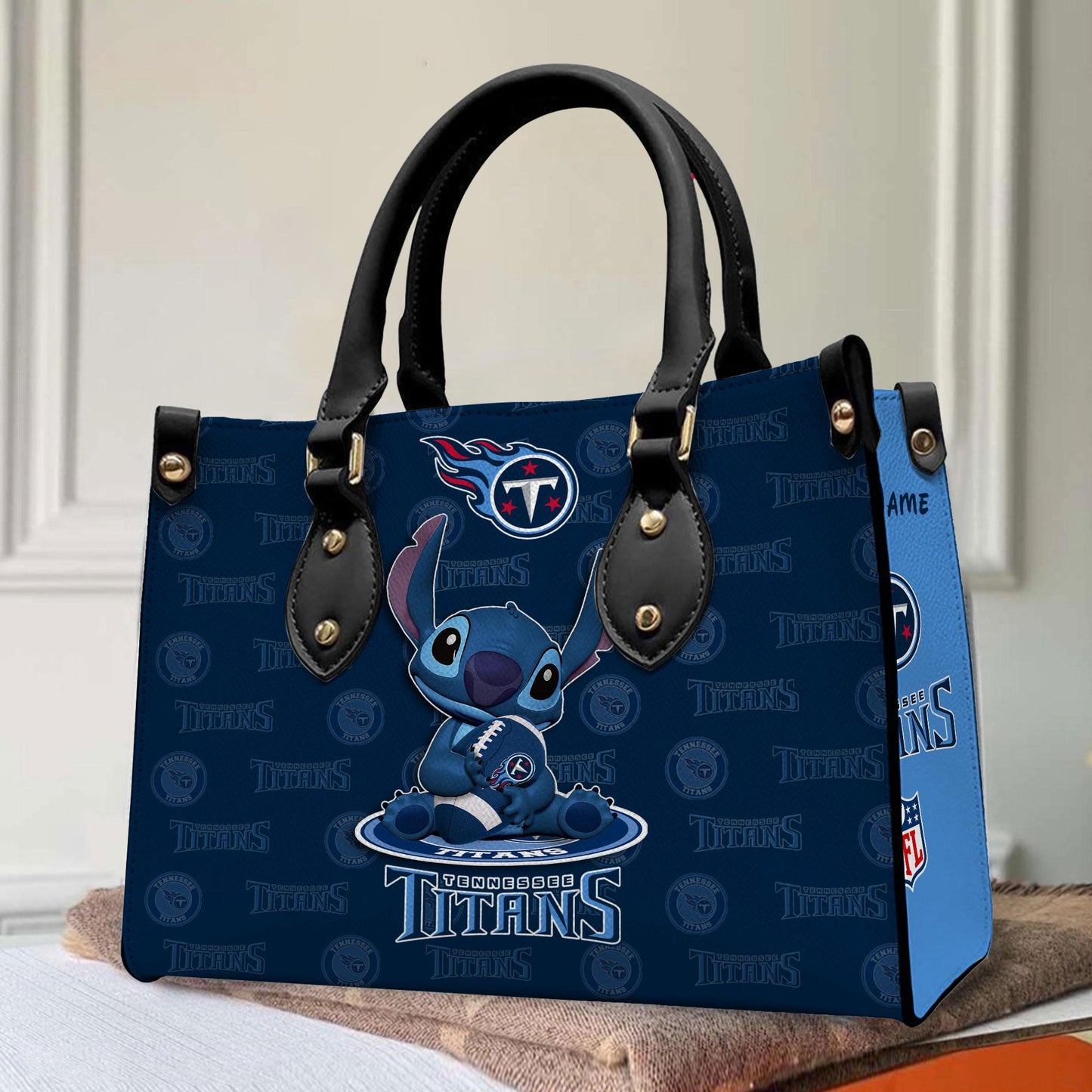 Tennessee Titans Personalized Leather Hand Bag BB343