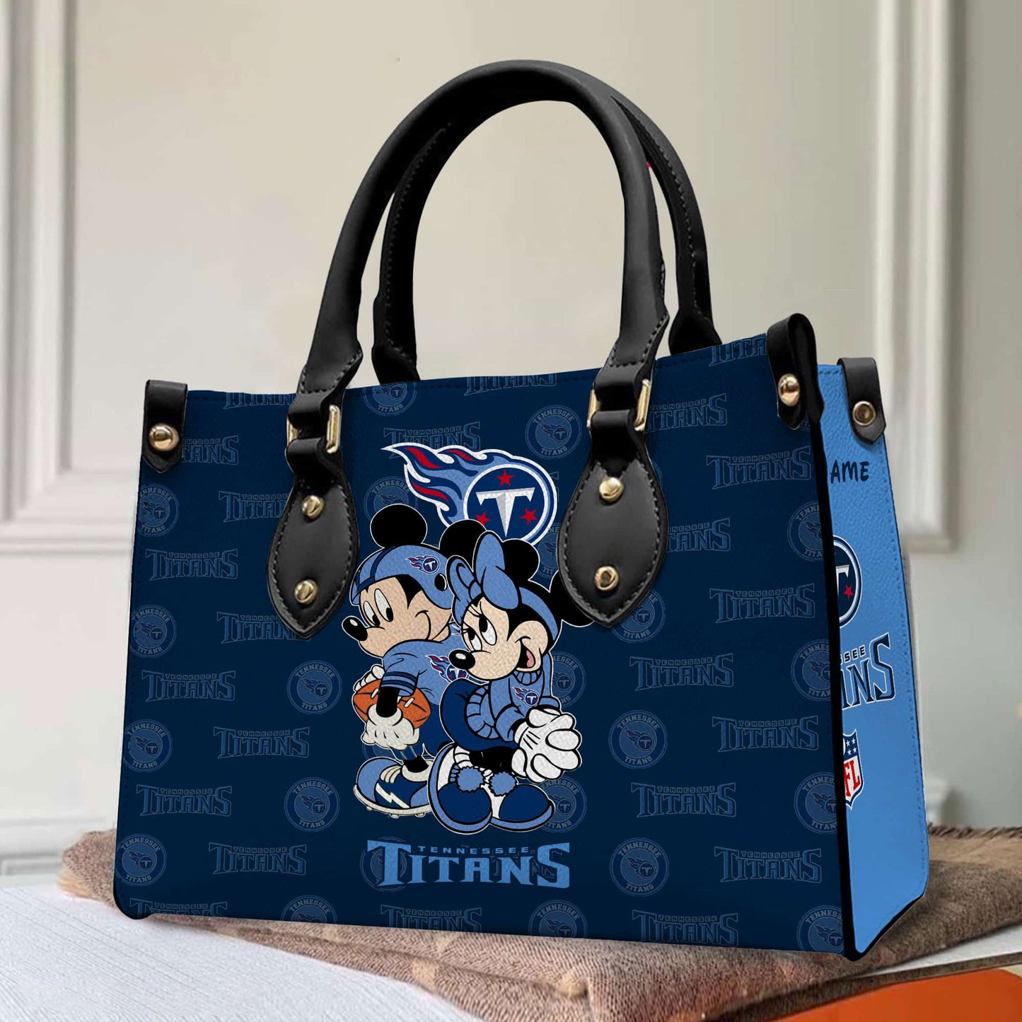 Tennessee Titans Personalized Leather Hand Bag BB110