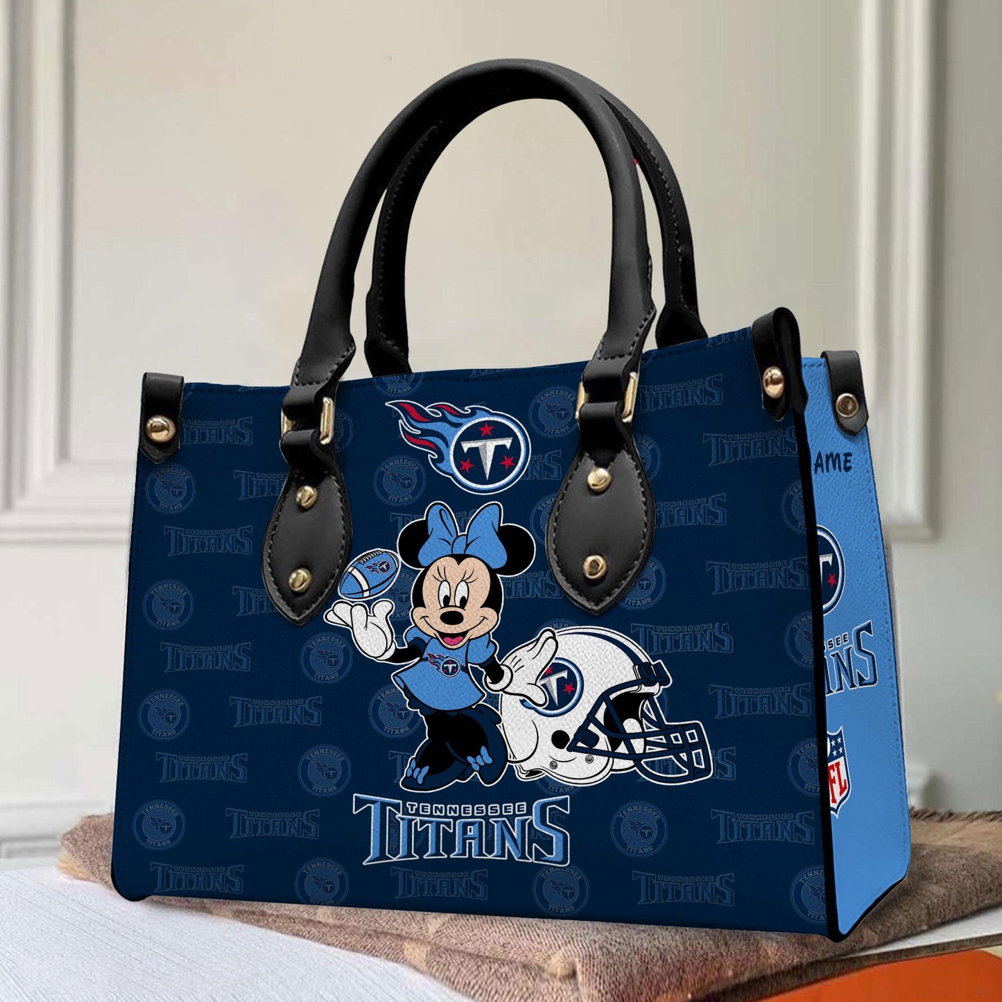Tennessee Titans Personalized Leather Hand Bag BB376