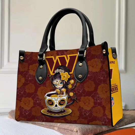 Washington Commanders Personalized Leather Hand Bag BB79
