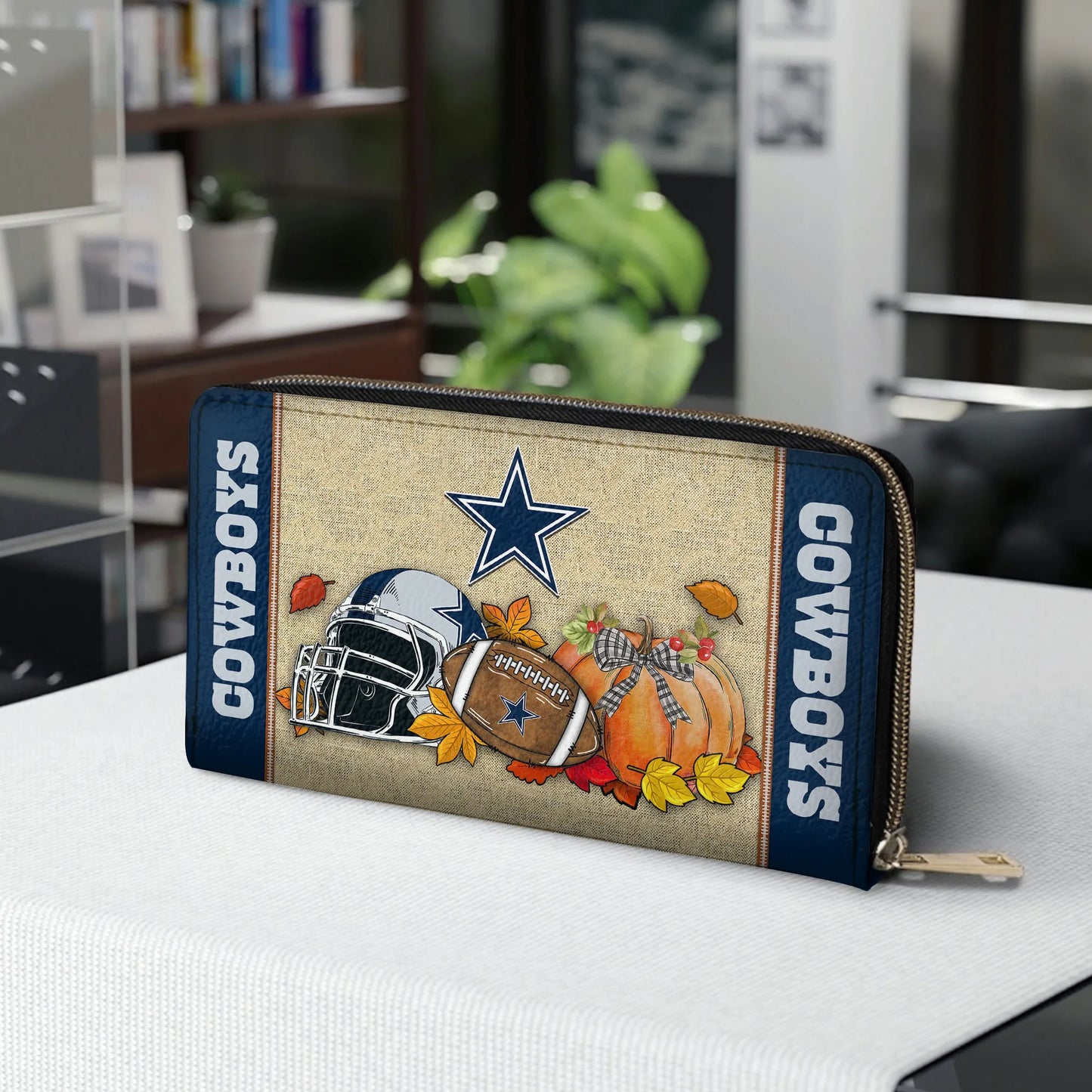 Denver Broncos Women Zip Around Wallet Perfect Gift AZBTWWL000026