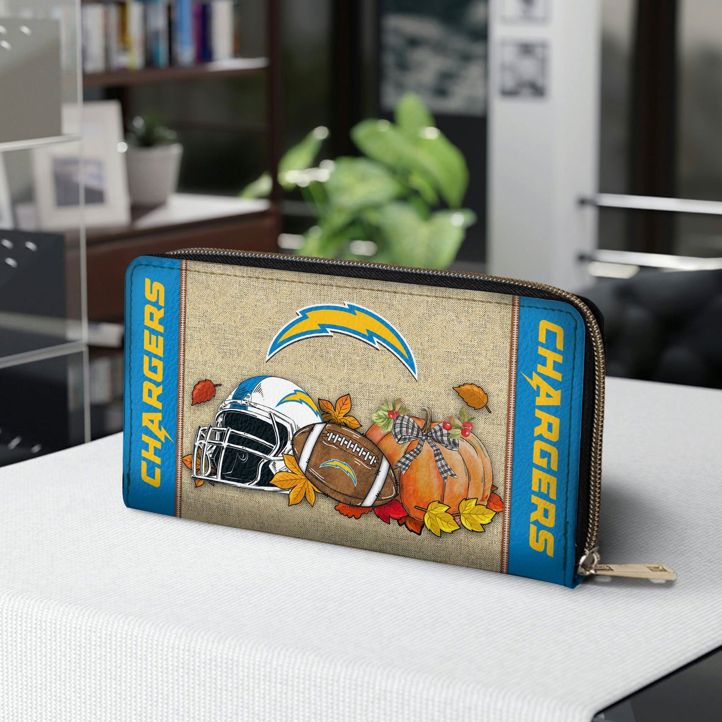 Los Angeles Chargers Women Zip Around Wallet Perfect Gift AZBTWWL000012