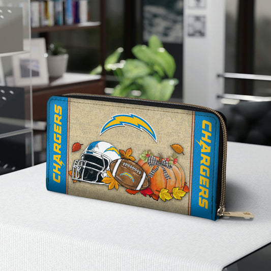 Los Angeles Chargers Women Zip Around Wallet Perfect Gift AZBTWWL000012