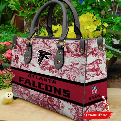 Atlanta Falcons Personalized Leather Hand Bag BB335