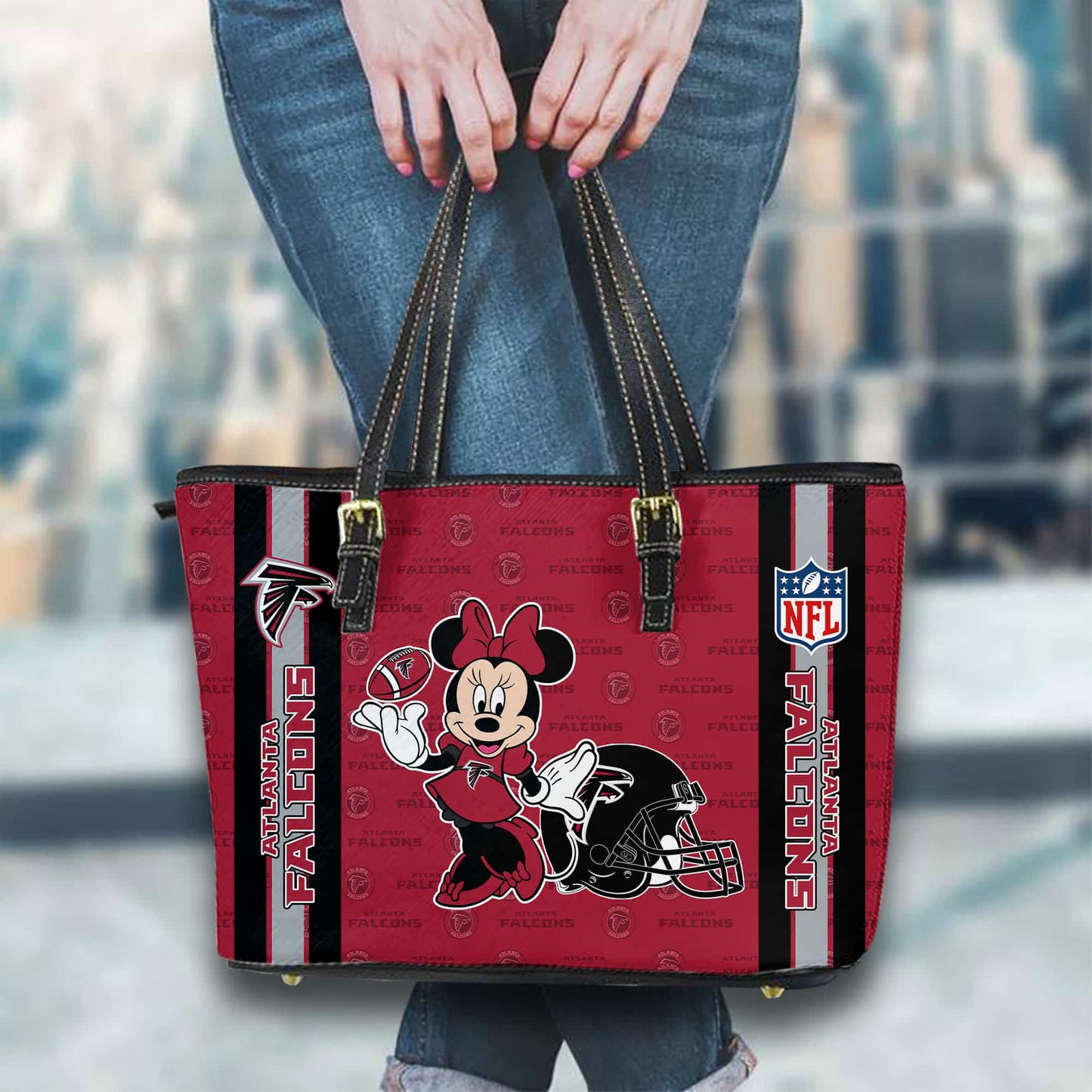 Atlanta Falcons Women Leather Tote Hand Bag BB12