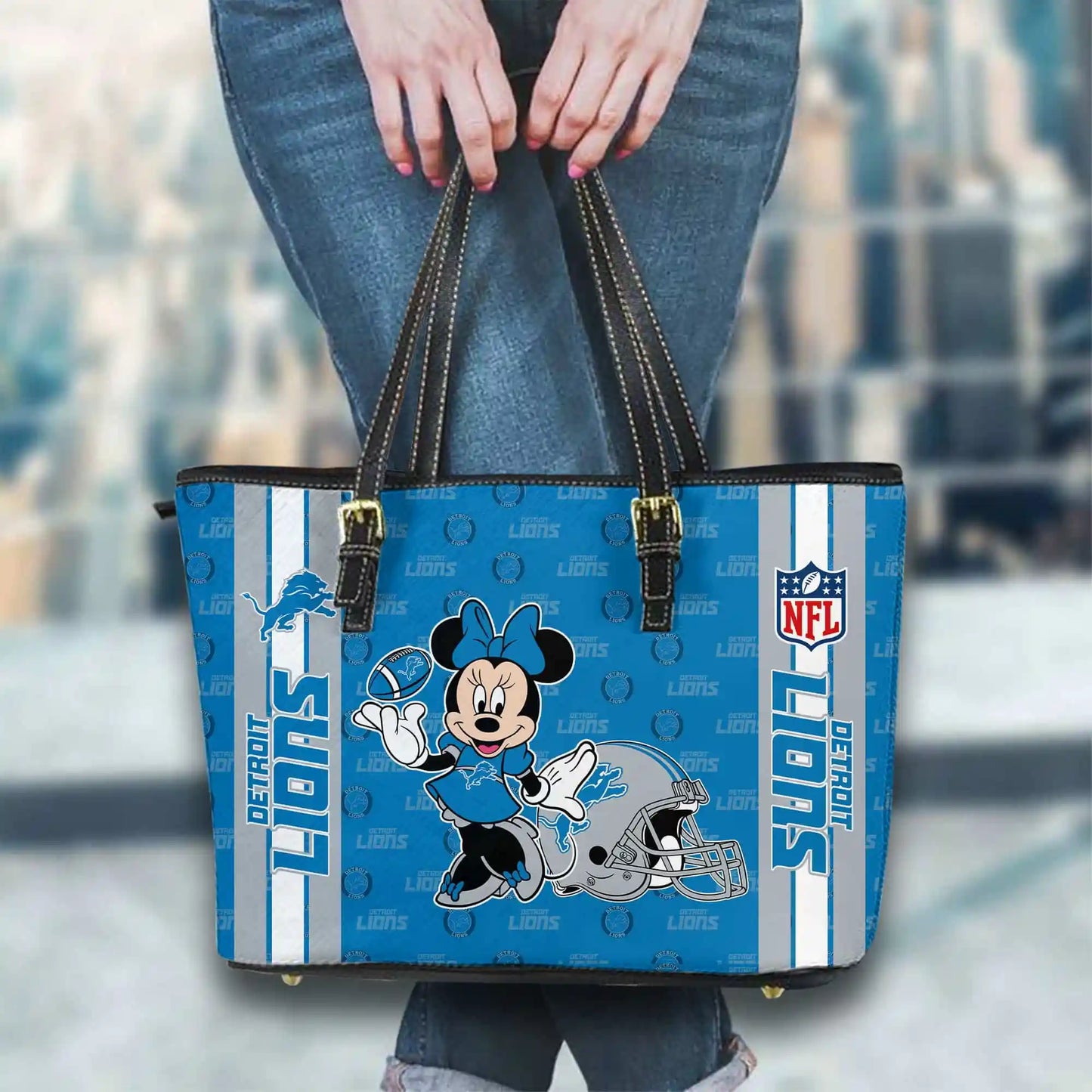 Carolina Panthers Women Leather Tote Hand Bag BB15