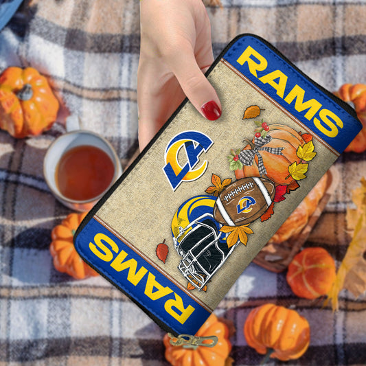 Los Angeles Rams Women Zip Around Wallet Perfect Gift AZBTWWL000011
