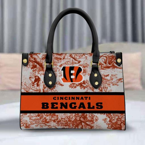 Cincinnati Bengals Personalized Leather Hand Bag BB330