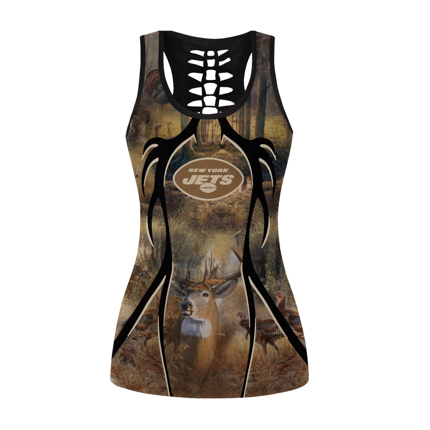 New York Jets Leggings And Tank Top BG248