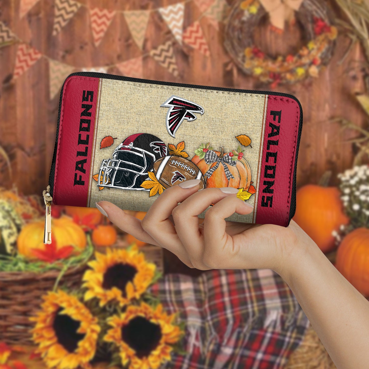 Carolina Panthers Women Zip Around Wallet Perfect Gift AZBTWWL000019