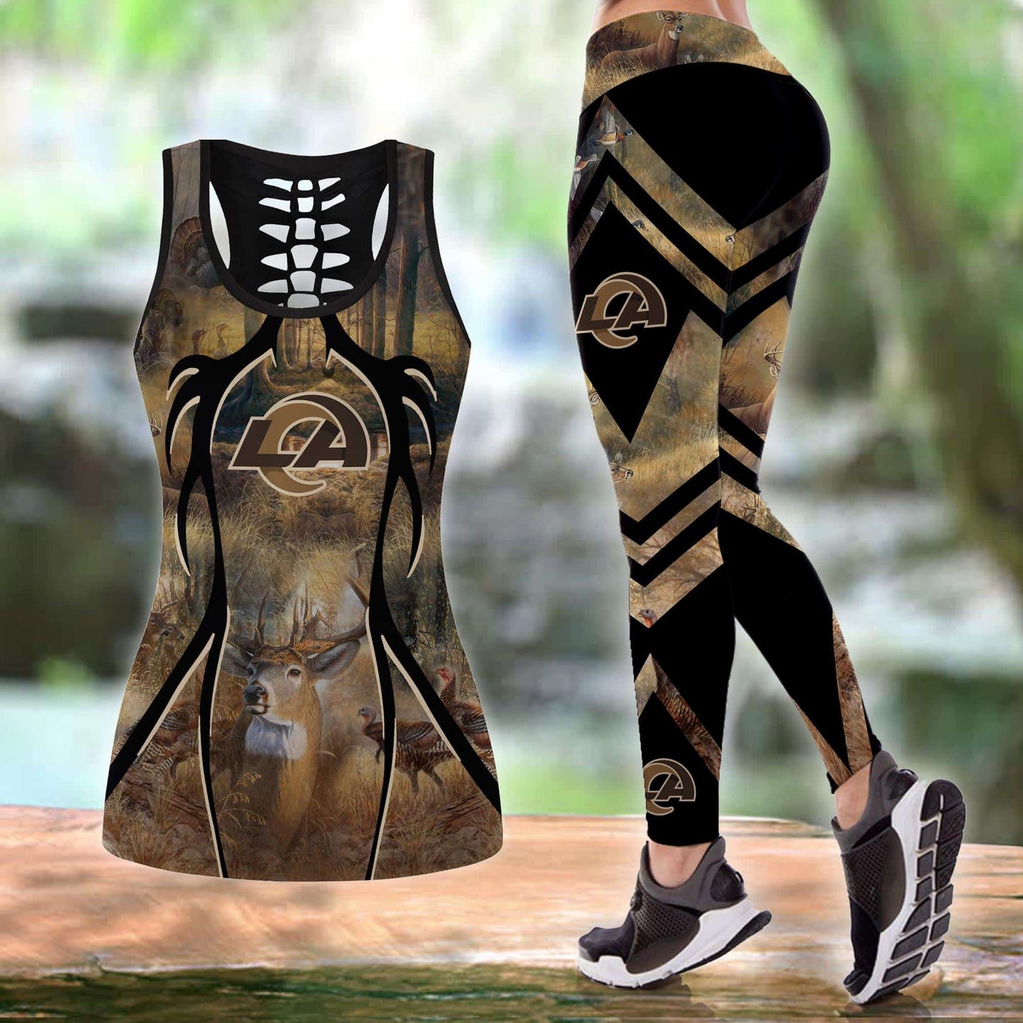 Los Angeles Rams Leggings And Tank Top BG242