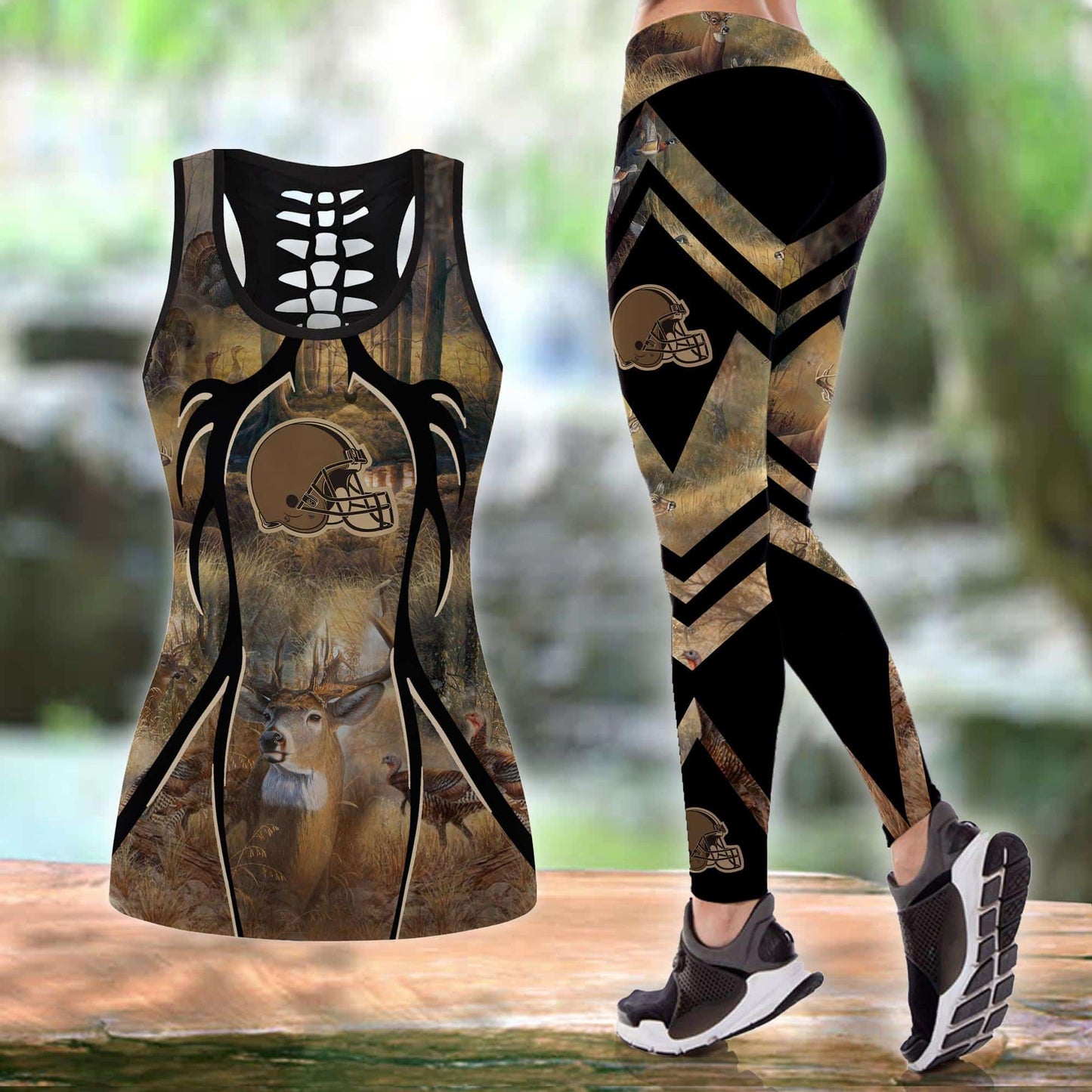 Cleveland Browns Leggings And Tank Top BG233