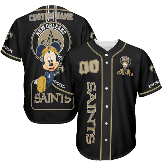New Orleans Saints Personalized Baseball Jersey BG815