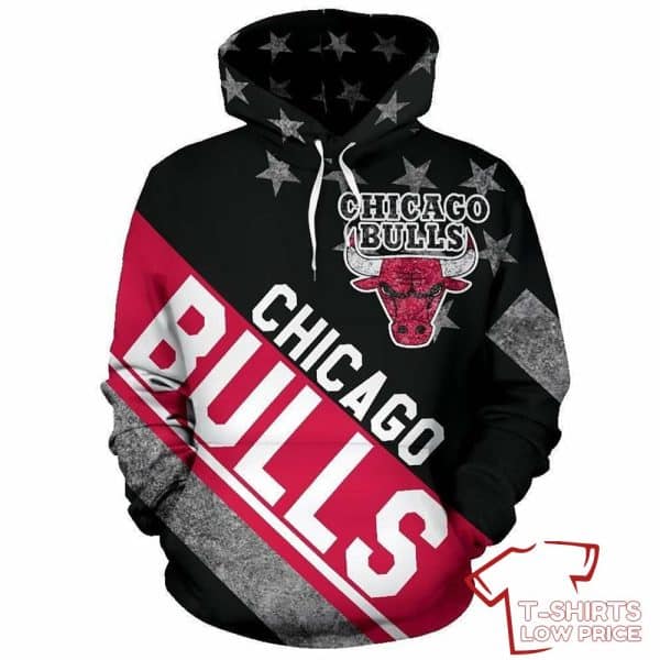 Chicago Bulls All Over Printed Hoodie BB671