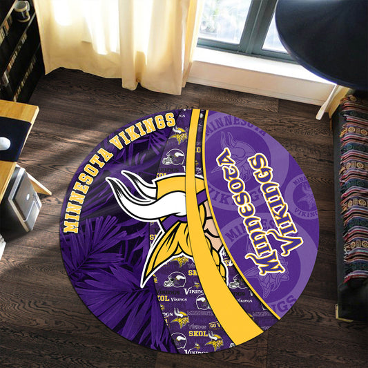 Minnesota Vikings Round Rug 140