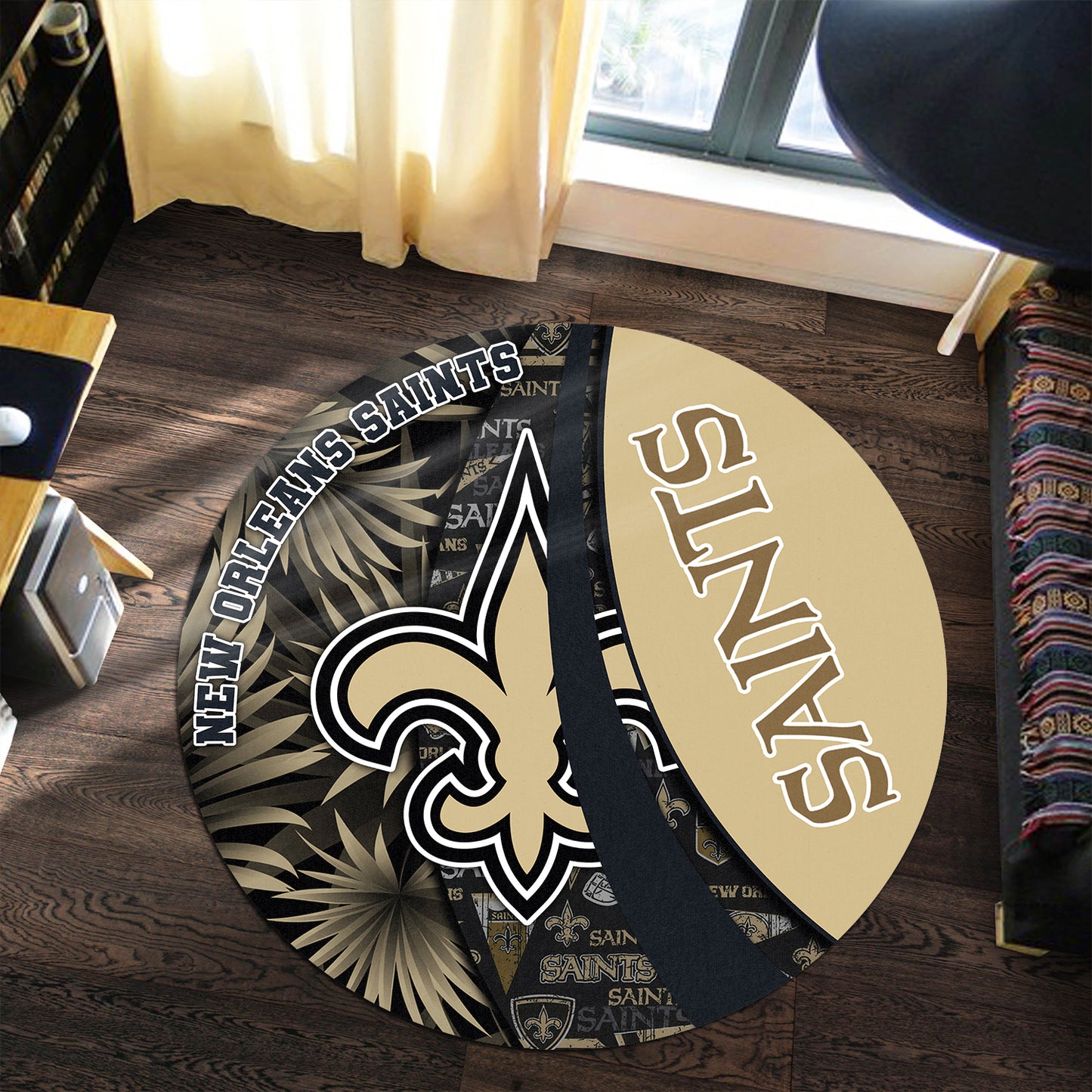 New Orleans Saints Round Rug 142