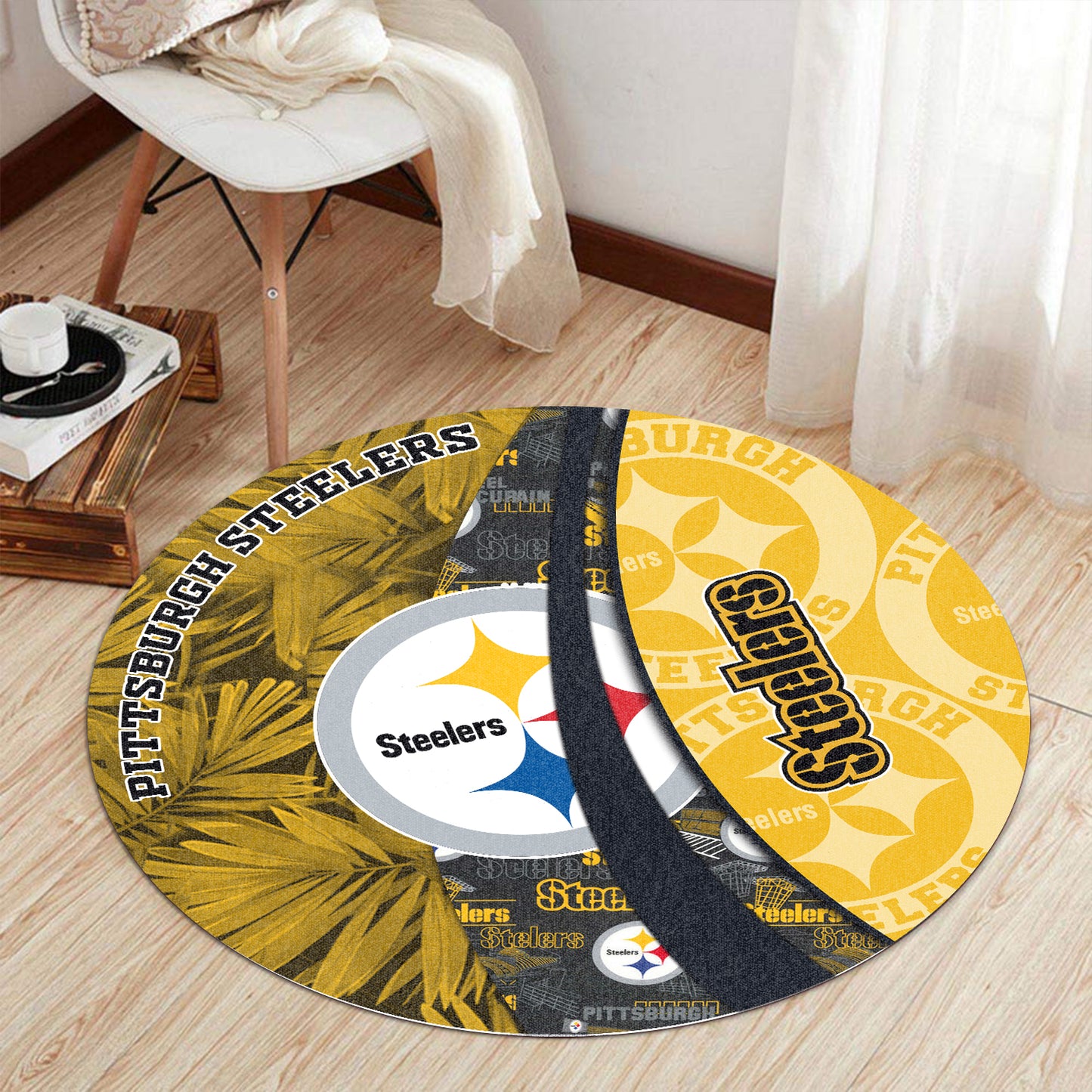 Pittsburgh Steelers Round Rug 146