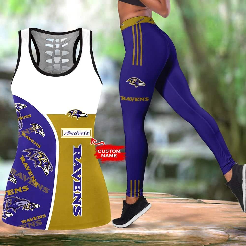 Baltimore Ravens Personalized Leggings And Tank Top BG198