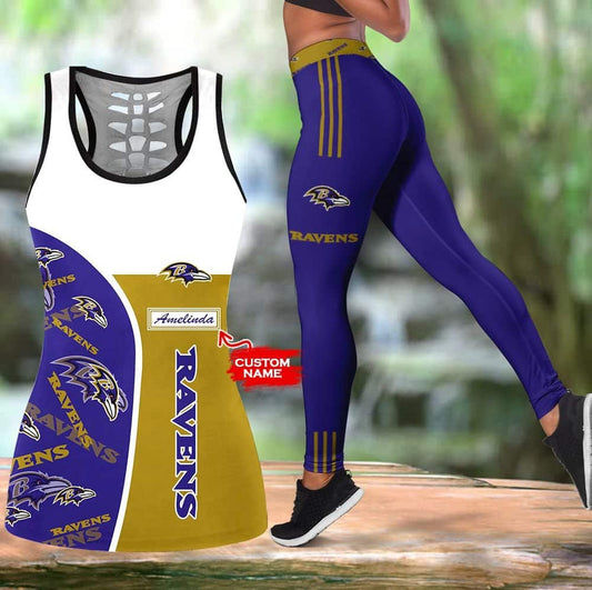 Baltimore Ravens Personalized Leggings And Tank Top BG198