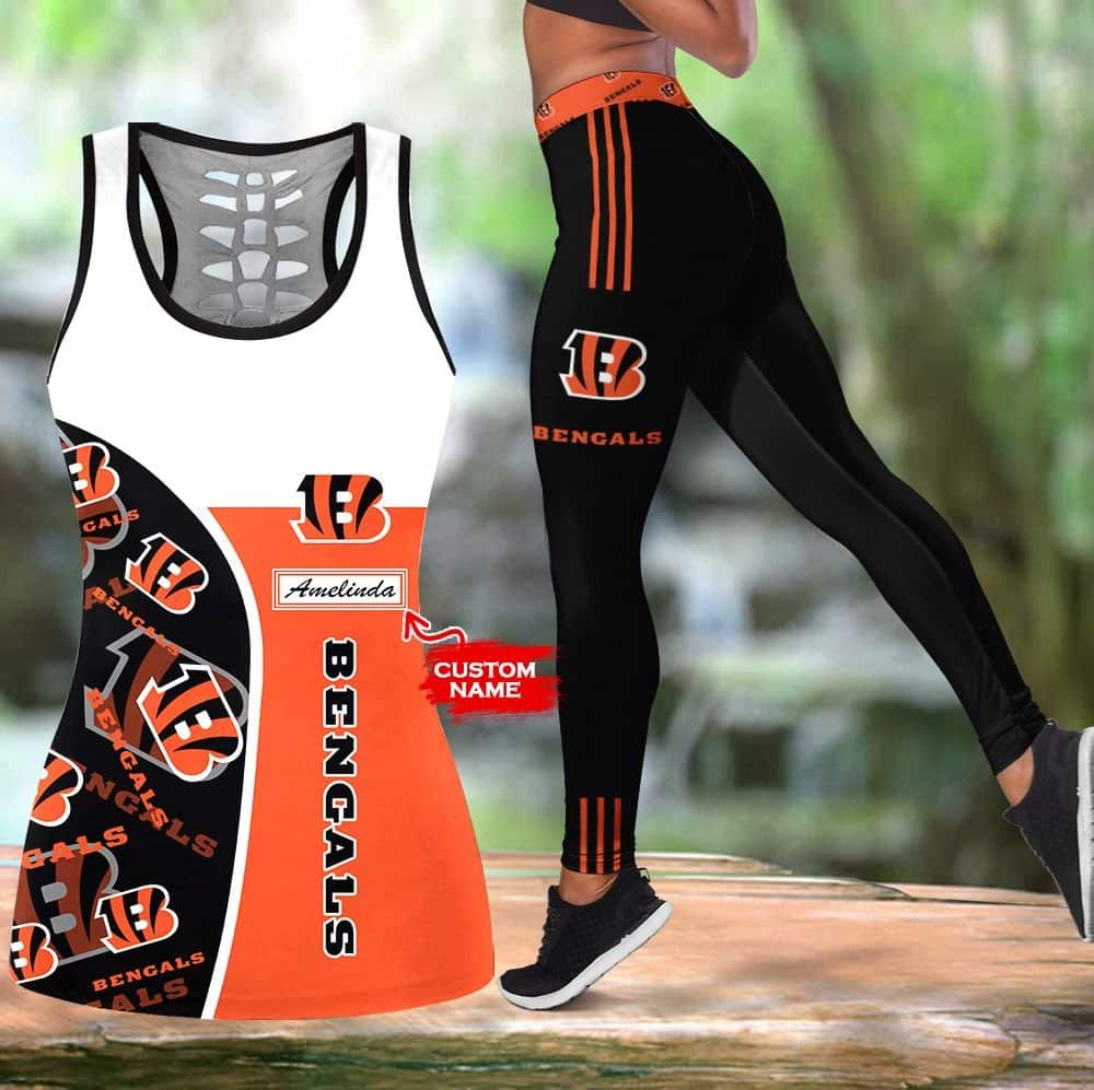 Cincinnati Bengals Personalized Leggings And Tank Top BG202