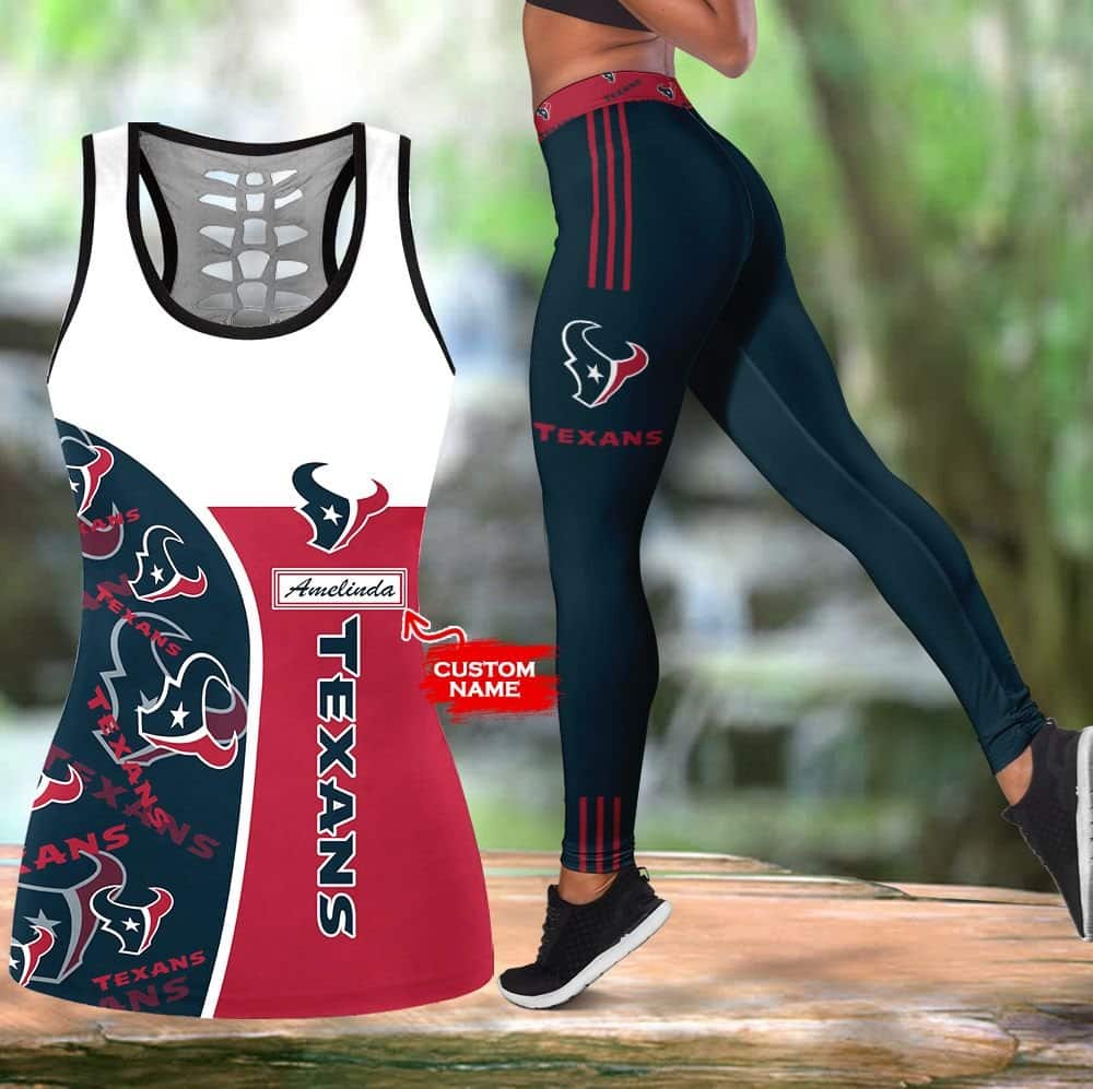 Houston Texans Personalized Leggings And Tank Top BG208