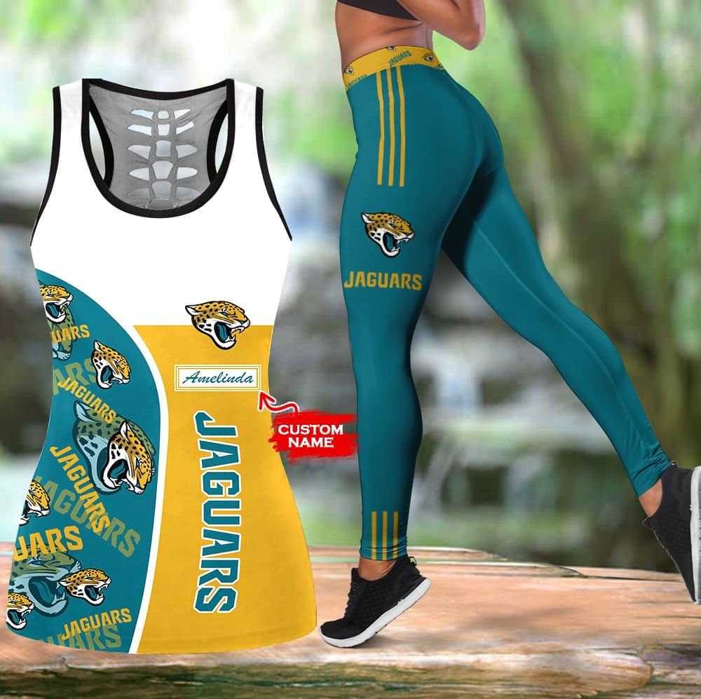 Jacksonville Jaguars Personalized Leggings And Tank Top BG210