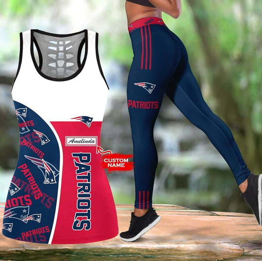 New England Patriots Personalized Leggings And Tank Top BG217