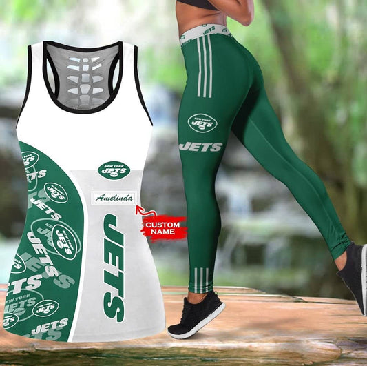 New York Jets Personalized Leggings And Tank Top BG220