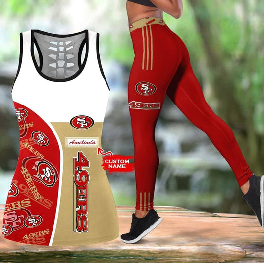 San Francisco 49ers Personalized Leggings And Tank Top BG223