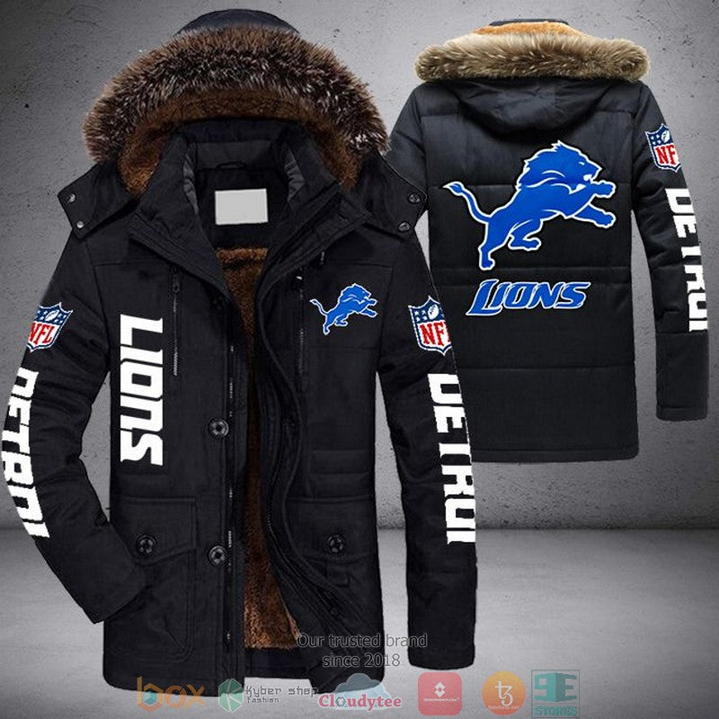 Detroit Lions Winter Parka Jacket HT08