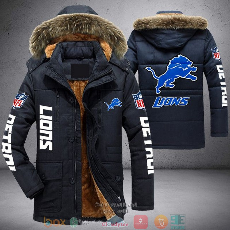 Detroit Lions Winter Parka Jacket HT08