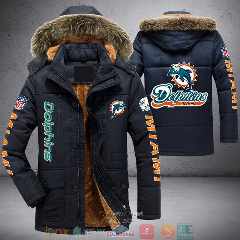 Miami Dolphins Winter Parka Jacket HT14