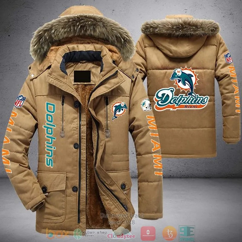 Miami Dolphins Winter Parka Jacket HT14