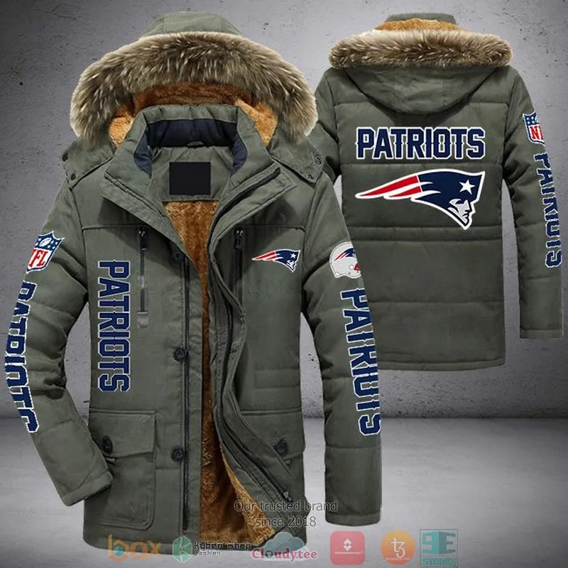 New England Patriots Winter Parka Jacket HT16
