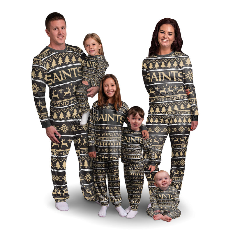New Orleans Saints Family Holiday Pajamas AZCPYZAM055