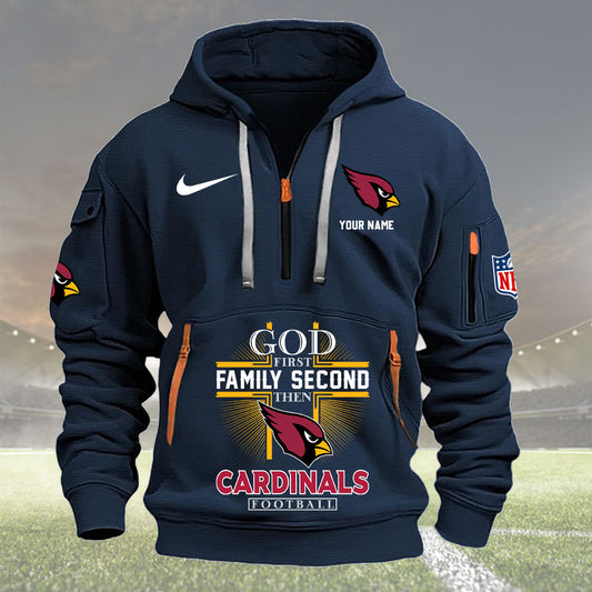 Arizona Cardinals Personalized Quarter Zip Hoodie New Collection AZBTQZH000241