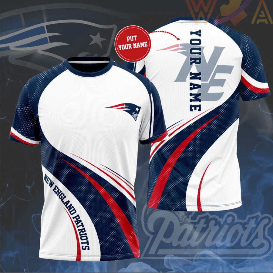 New England Patriots Personalized 3D T-shirt BG391