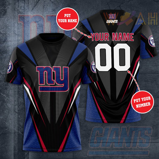 New York Giants Personalized 3D T-shirt BG396