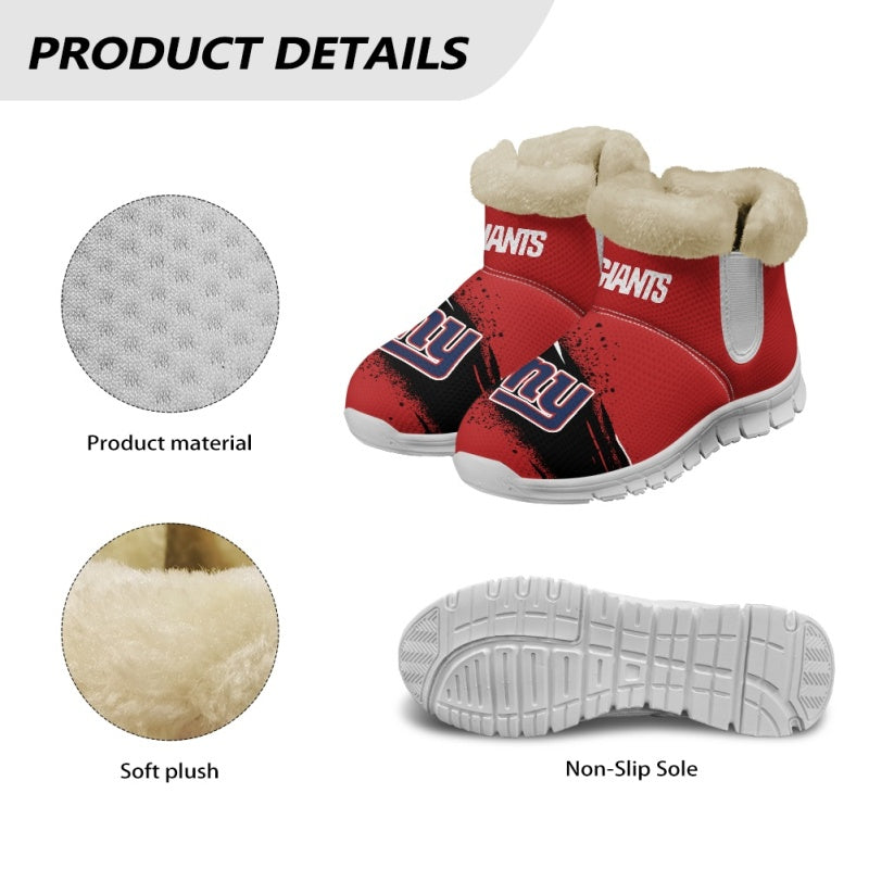 New York Giants Comfy Winter Snow Boots AZDDWSB000077