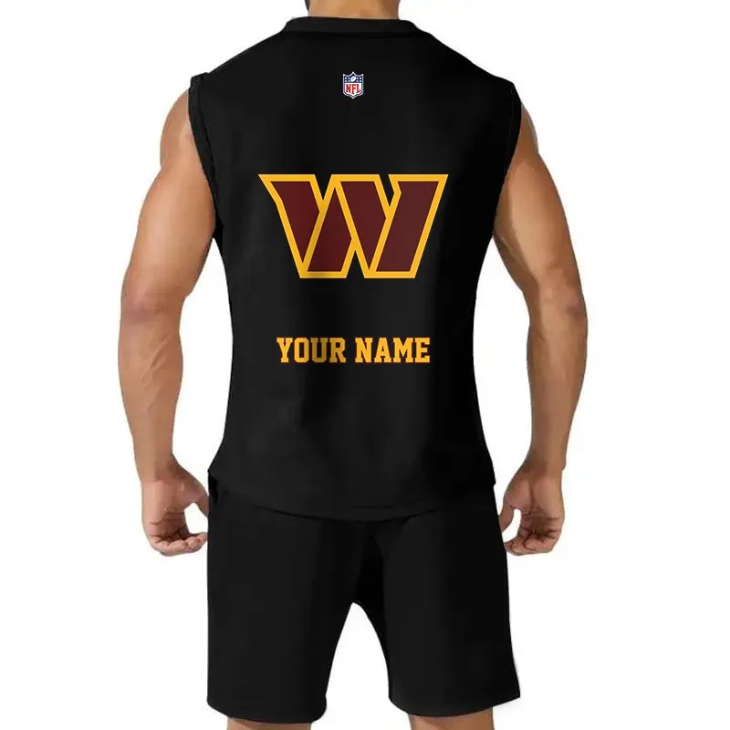 Washington Commanders Combo Men Jersey Tank Top and Shorts AZICOTATTMS00021