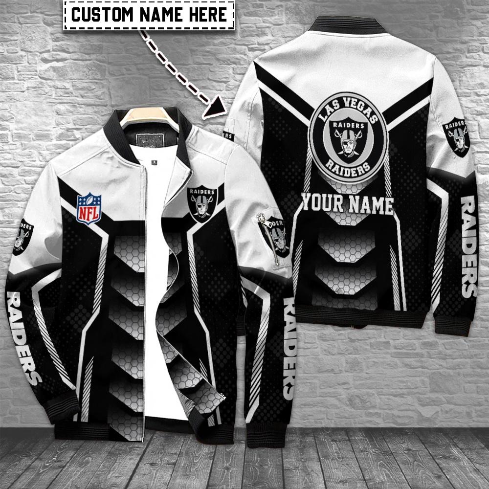 Las Vegas Raiders Personalized Bomber Jacket AZCBJ159
