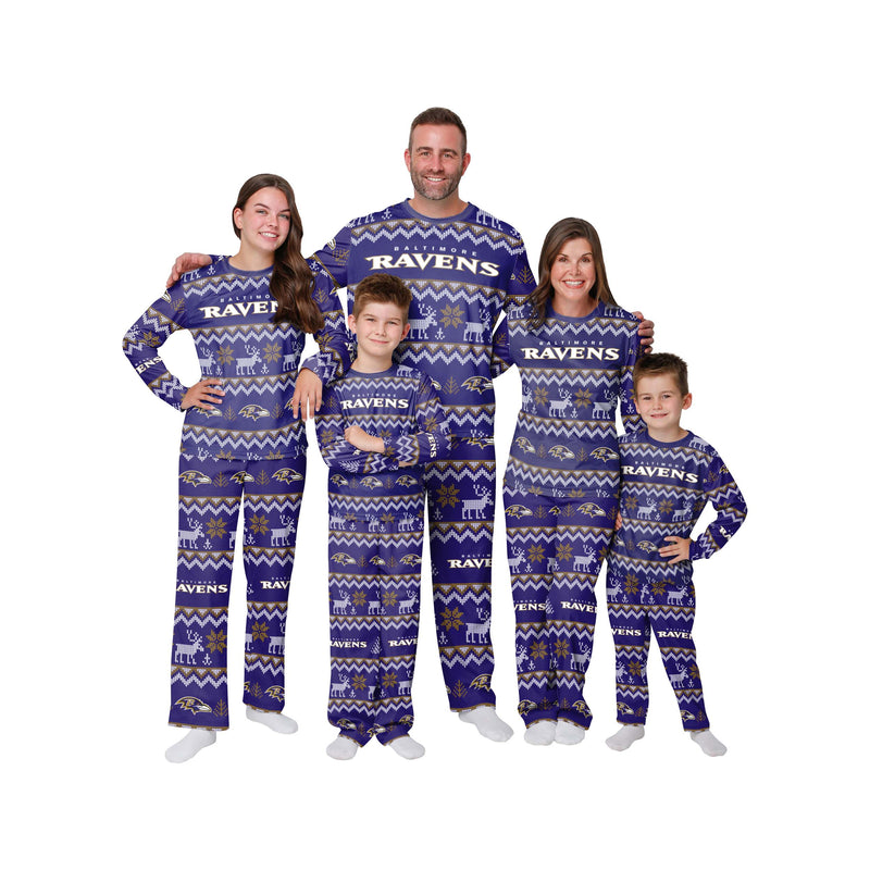 Baltimore Ravens Family Holiday Pajamas AZCPYZAM067