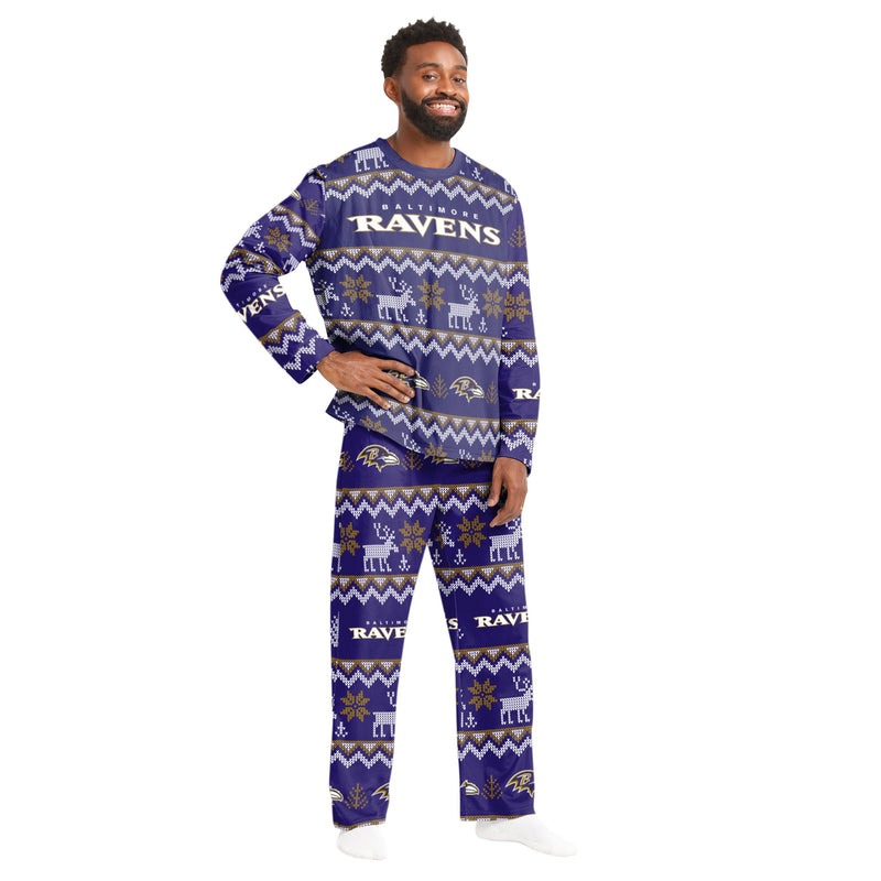 Baltimore Ravens Family Holiday Pajamas AZCPYZAM067