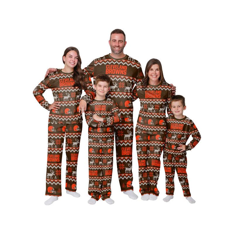 Cleveland Browns Family Holiday Pajamas AZCPYZAM072