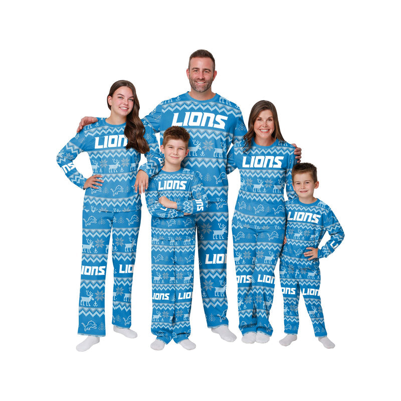 Detroit Lions Family Holiday Pajamas AZCPYZAM075
