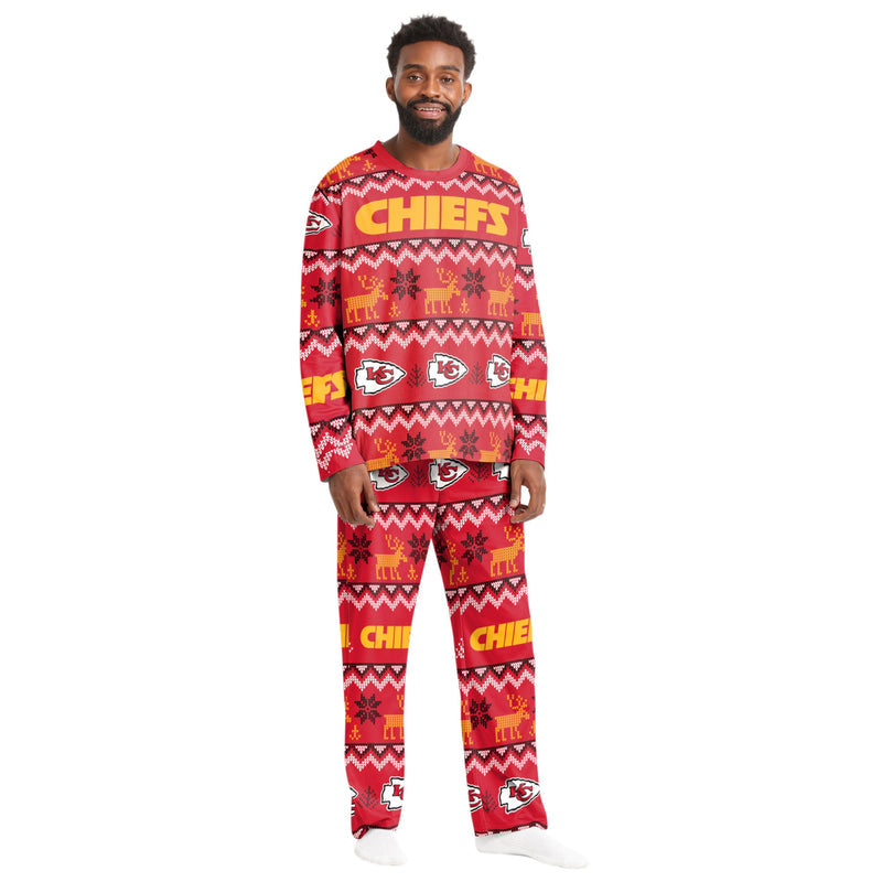 Kansas City Chiefs Family Holiday Pajamas AZCPYZAM080