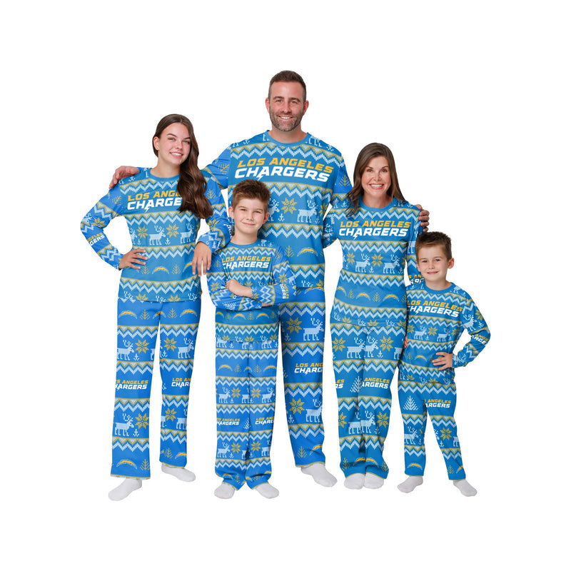 Los Angeles Chargers Family Holiday Pajamas AZCPYZAM082