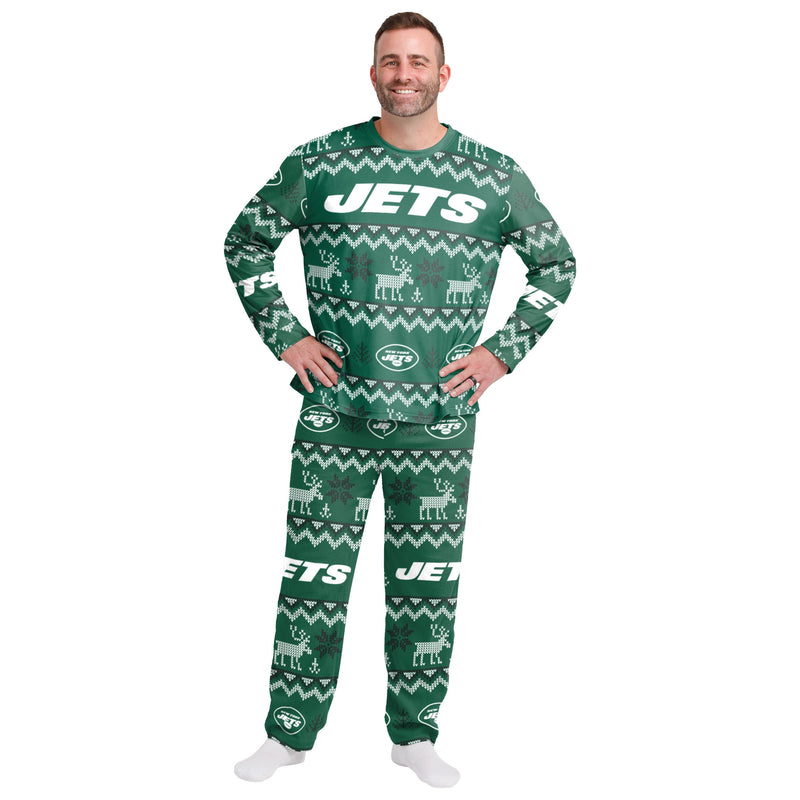 New York Jets Family Holiday Pajamas AZCPYZAM089