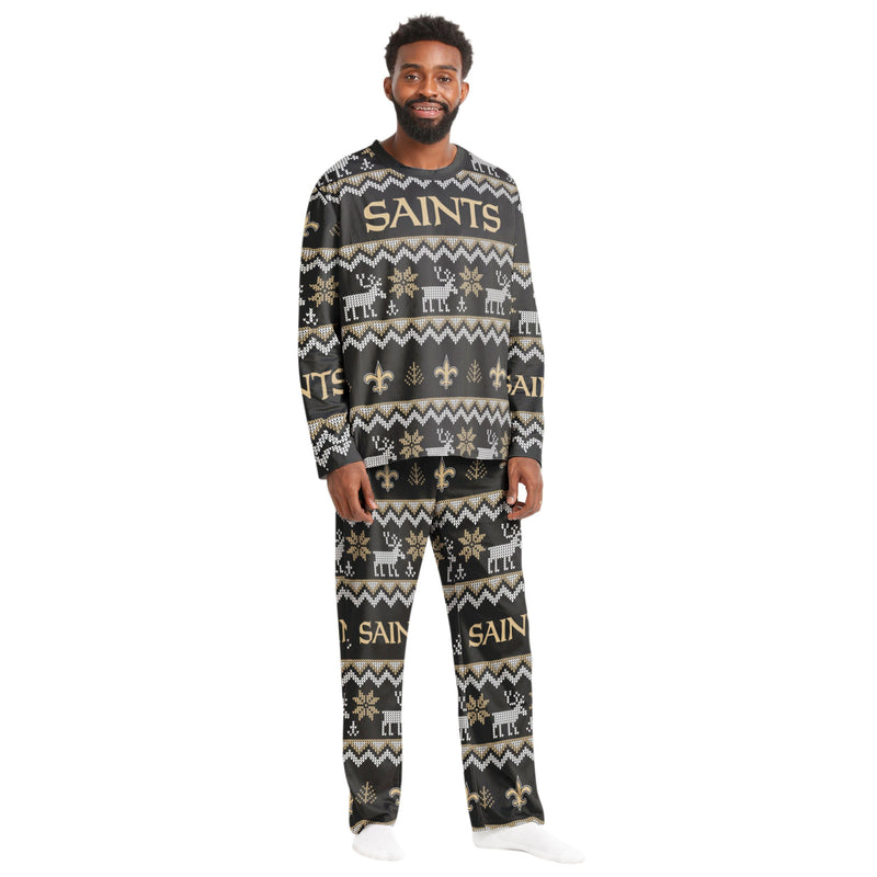 New Orleans Saints Family Holiday Pajamas AZCPYZAM087