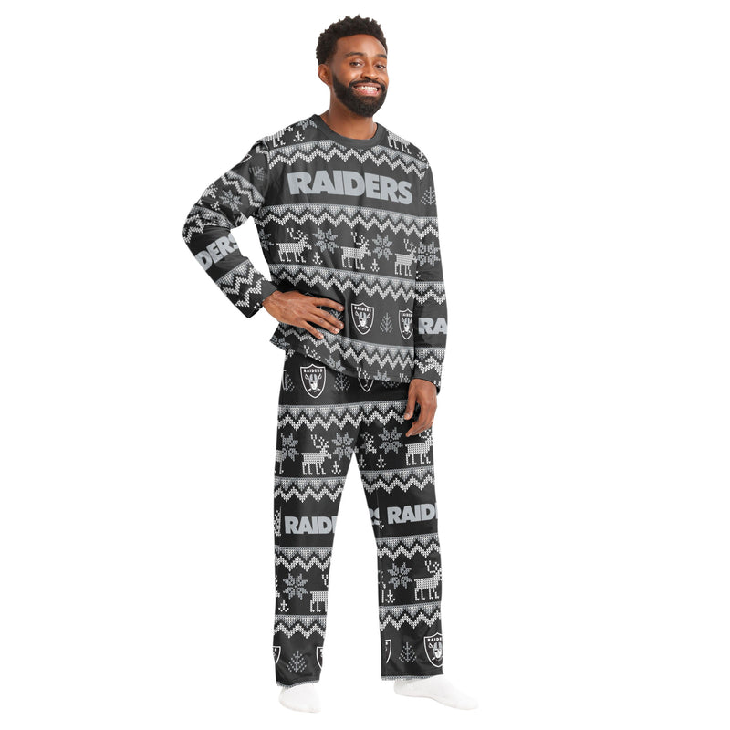 Las Vegas Raiders Family Holiday Pajamas AZCPYZAM081
